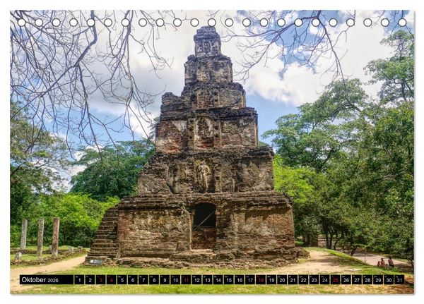 Produktbild: Sri Lanka 2026 Kulturh&ouml;hepunkte (Tischkalender 2026 DIN A5 quer), CALVENDO Monatskalender