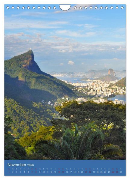 Produktbild: Erlebe mit mir Rio de Janeiro (Wandkalender 2026 DIN A4 hoch), CALVENDO Monatskalender