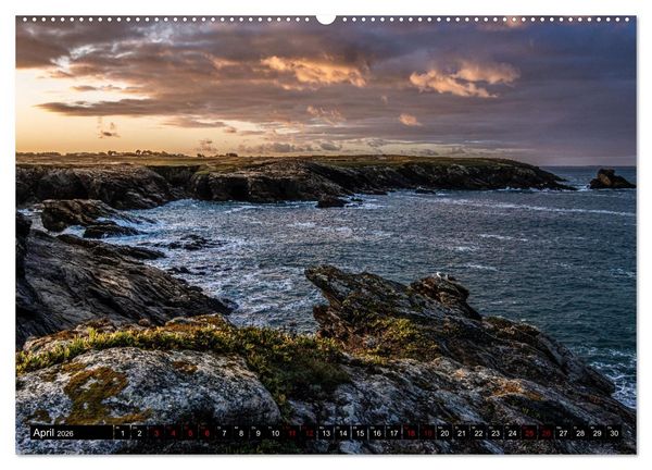 Produktbild: C&ocirc;te Sauvage - Die wilde K&uuml;ste der Bretagne (Wandkalender 2026 DIN A2 quer), CALVENDO Monatskalender