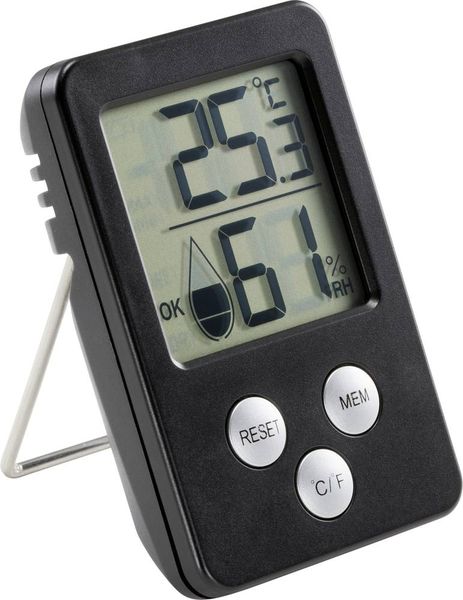 Thermo-/Hygrometer Schwarz