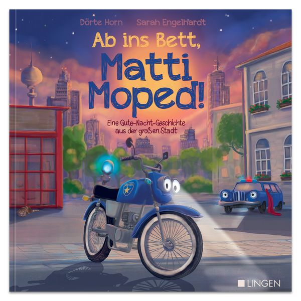Produktbild: Ab ins Bett, Matti Moped! - Eine Gute-Nacht-Geschichte aus der großen Stadt