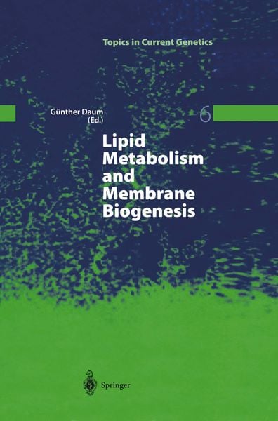 Produktbild: Lipid Metabolism and Membrane Biogenesis