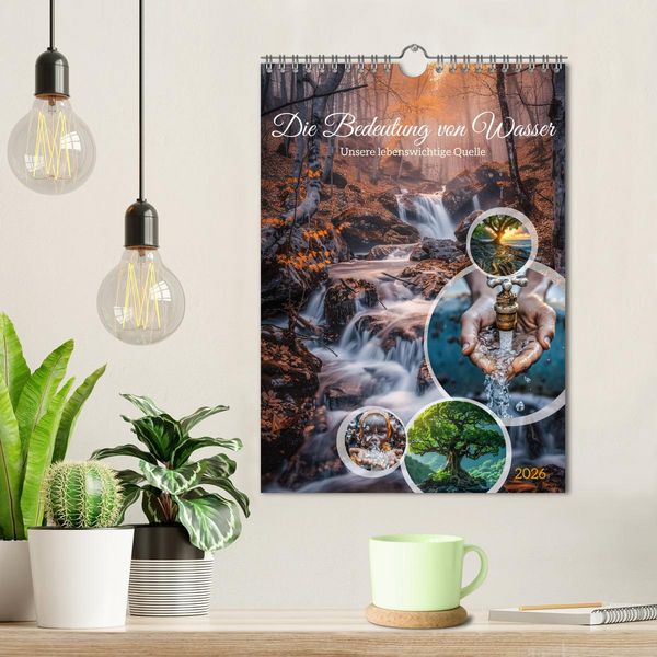 Produktbild: Die Bedeutung von Wasser (Wandkalender 2026 DIN A4 hoch), CALVENDO Monatskalender