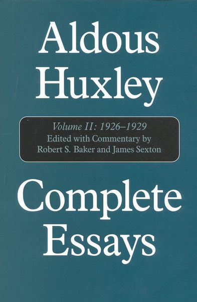Produktbild: Aldous Huxley Complete Essays