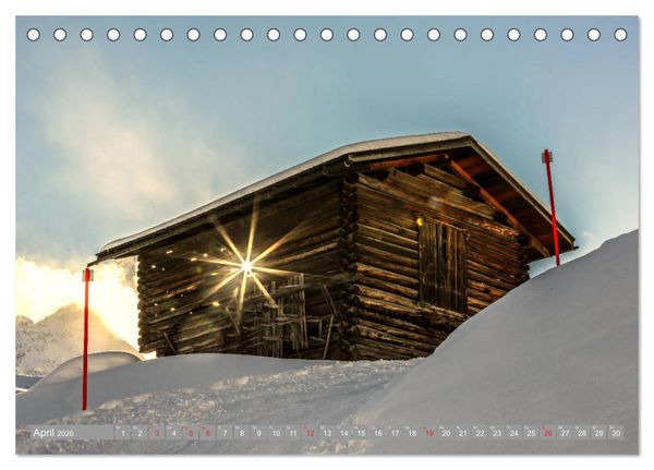 Produktbild: AROSA im Winter (Tischkalender 2026 DIN A5 quer), CALVENDO Monatskalender