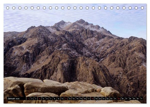 Produktbild: Sinai - Landschaft aus Fels und Sand (Tischkalender 2026 DIN A5 quer), CALVENDO Monatskalender