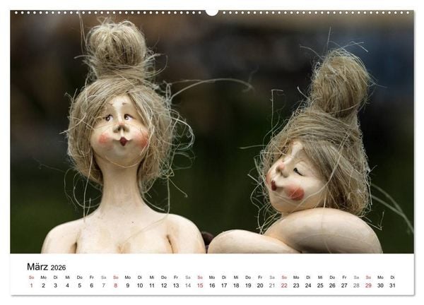 Produktbild: Tausendsch&ouml;n - handgeferigte Tonwesen (Wandkalender 2026 DIN A2 quer), CALVENDO Monatskalender
