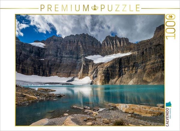 Produktbild: CALVENDO Puzzle Blick &uuml;ber de Upper Grinnell Lake zum Salamander-Gletscher | 1000 Teile Lege-Gr&ouml;&szlig;e 64x48cm Foto-Puzzle f&uuml;r gl&uuml;ckliche Stunden