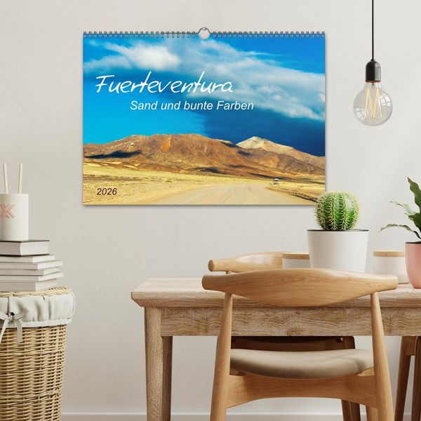 Produktbild: Fuerteventura Sand und bunte Farben (Wandkalender 2026 DIN A3 quer), CALVENDO Monatskalender