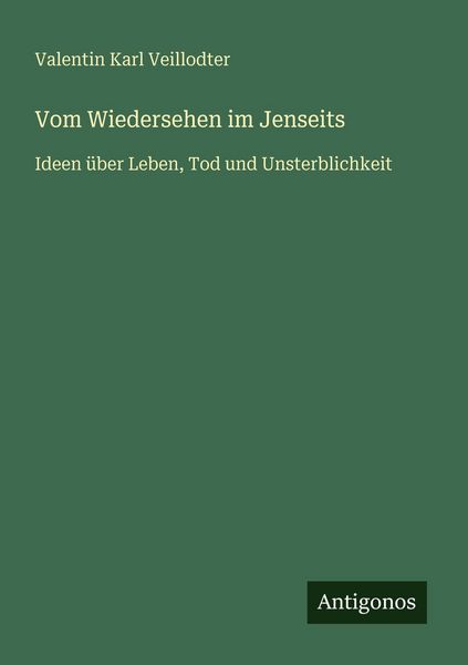 Produktbild: Vom Wiedersehen im Jenseits