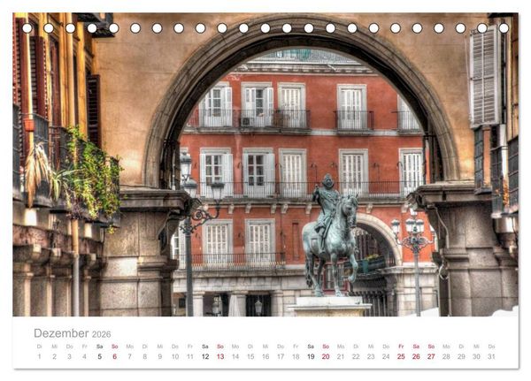 Produktbild: Madrid eine Stadt zum Verlieben (Tischkalender 2026 DIN A5 quer), CALVENDO Monatskalender