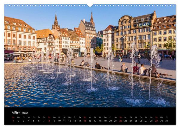 Produktbild: Stra&szlig;burg Impressionen (hochwertiger Premium Wandkalender 2026 DIN A2 quer), Kunstdruck in Hochglanz