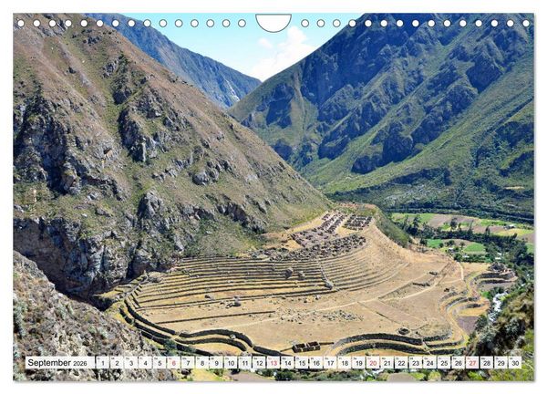 Produktbild: Inkabauten in PERU, Bauwerke eines gro&szlig;en Reiches (Wandkalender 2026 DIN A4 quer), CALVENDO Monatskalender