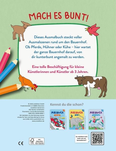 Produktbild: Malbuch Bauernhof
