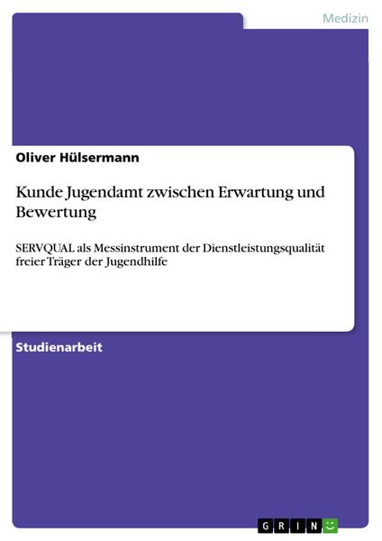 Produktbild: Kunde Jugendamt zwischen Erwartung und Bewertung