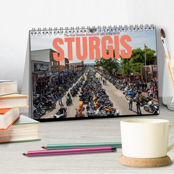 Produktbild: Sturgis - The most famous motorcycle rally in the world (Desk Calendar 2026 DIN A5 landscape), CALVENDO 12 Month DeskCalendar
