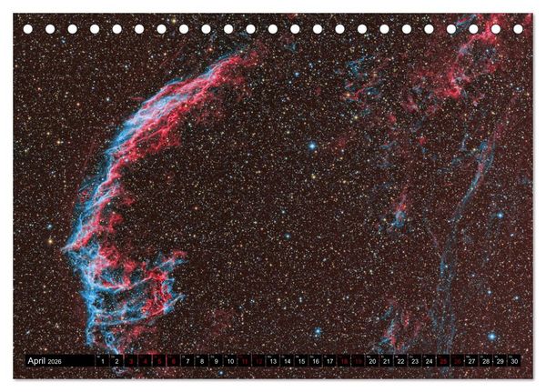 Produktbild: Galaktische Nebel (Tischkalender 2026 DIN A5 quer), CALVENDO Monatskalender