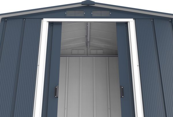 Produktbild: Metall Ger&auml;tehaus 202x113 Gartenhaus Schiebet&uuml;ren