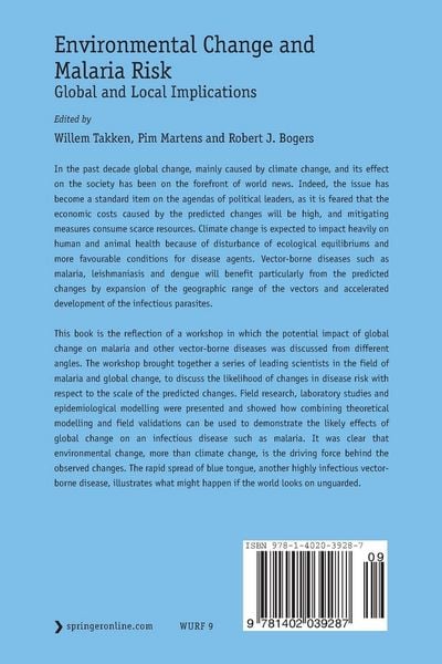 Produktbild: Environmental Change and Malaria Risk
