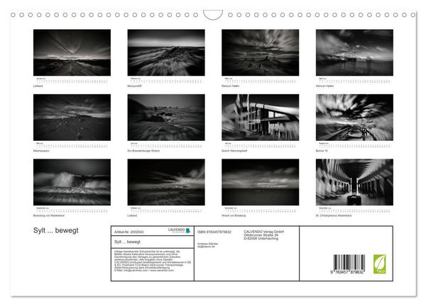 Produktbild: Sylt ... bewegt (Wandkalender 2026 DIN A3 quer), CALVENDO Monatskalender