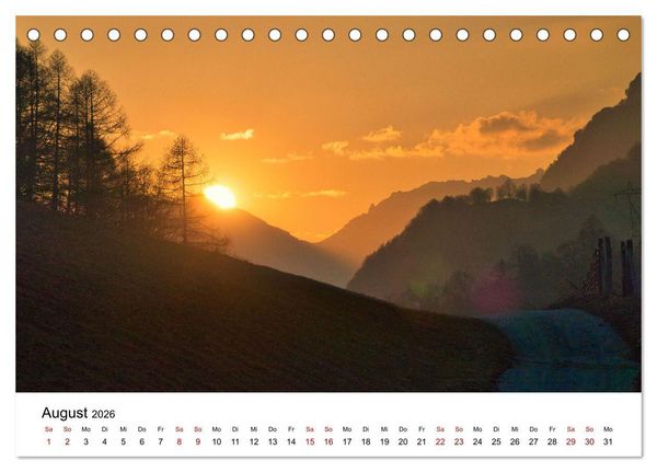 Produktbild: Bergell - Bregaglia Impressionen (Tischkalender 2026 DIN A5 quer), CALVENDO Monatskalender