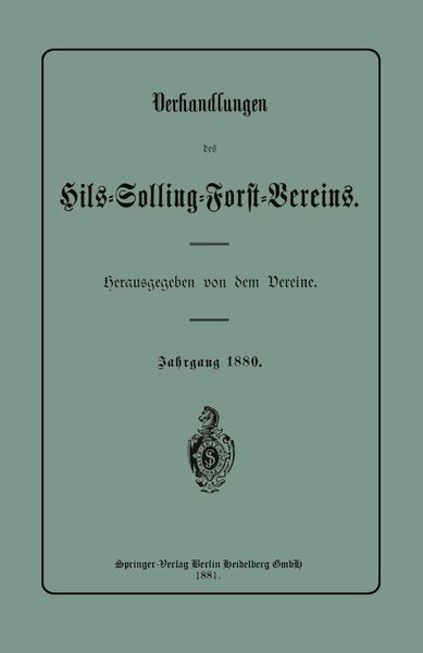 Produktbild: Verhandlungen des Hils-Solling-Forst-Vereins