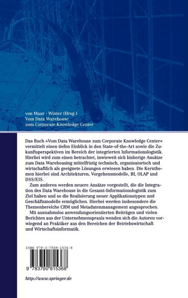 Produktbild: Vom Data Warehouse zum Corporate Knowledge Center