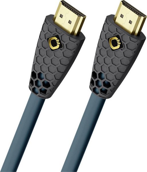 Produktbild: Oehlbach HDMI Anschlusskabel HDMI-A Stecker, HDMI-A Stecker 1.50 m Petrolblau, Anthrazit D1C92601 8K UHD HDMI-Kabel