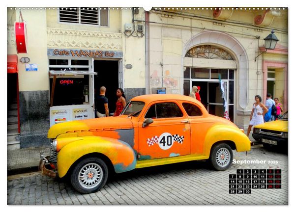 Produktbild: Chevy 1940-1941 - Mit 80 plus unterwegs in Kuba (hochwertiger Premium Wandkalender 2026 DIN A2 quer), Kunstdruck in Hochglanz