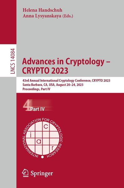 Produktbild: Advances in Cryptology - CRYPTO 2023