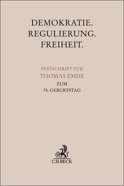 Produktbild: Demokratie. Regulierung. Freiheit.