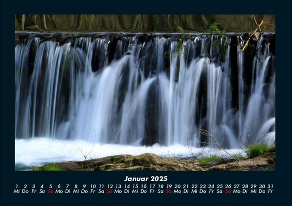 Produktbild: Wasserf&auml;lle 2025 Fotokalender DIN A4