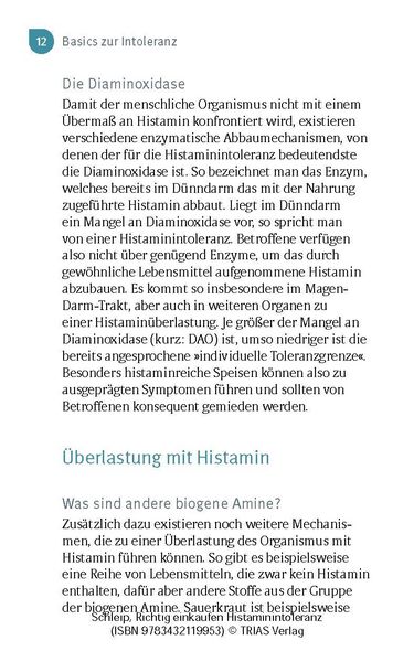 Produktbild: Richtig einkaufen Histamin-Intoleranz