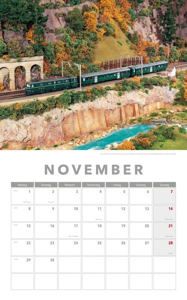 Produktbild: Modelleisenbahnen Kalender 2027