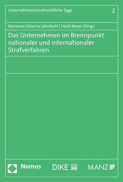 Produktbild: Das Unternehmen im Brennpunkt nationaler und internationaler Strafverfahren