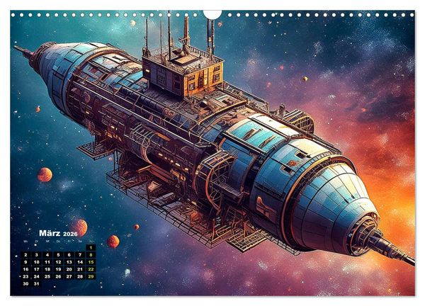 Produktbild: Lost Places im Orbit (Wandkalender 2026 DIN A3 quer), CALVENDO Monatskalender