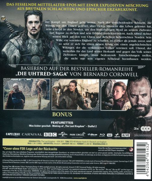 The Last Kingdom - Staffel 2 (Softbox) [3 BRs]