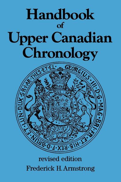 Produktbild: Handbook of Upper Canadian Chronology