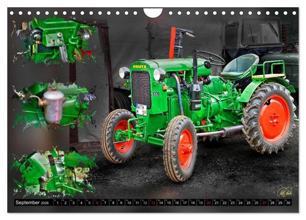 Produktbild: Oldtimer - Traktoren (Wandkalender 2026 DIN A4 quer), CALVENDO Monatskalender