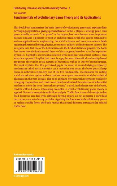 Produktbild: Fundamentals of Evolutionary Game Theory and its Applications