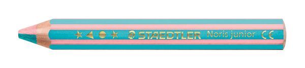 Produktbild: STAEDTLER Noris junior 140 Kindermalstift 3 in 1, 6 Duo Malstifte + 1 Spitzer