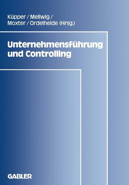 Produktbild: Unternehmensf&uuml;hrung und Controlling