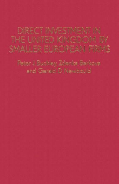Produktbild: Direct Investment in the United Kingdom by Smaller European Firms