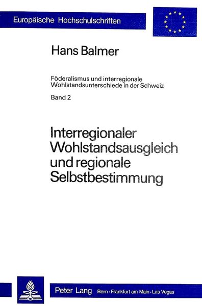 Produktbild: Interregionaler Wohlstandsausgleich und regionale Selbstbestimmung