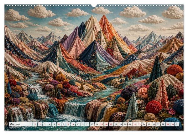 Produktbild: Traumwelten zwischen Zeit und Fantasie (hochwertiger Premium Wandkalender 2027 DIN A2 quer), Kunstdruck in Hochglanz