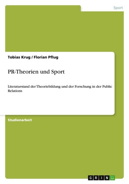 Produktbild: PR-Theorien und Sport