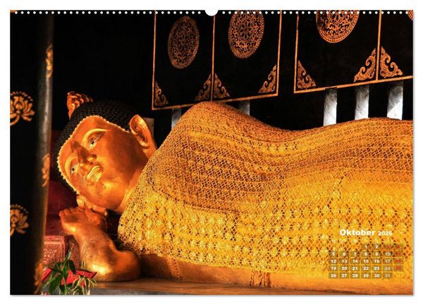 Produktbild: Thailands Buddhas (hochwertiger Premium Wandkalender 2026 DIN A2 quer), Kunstdruck in Hochglanz