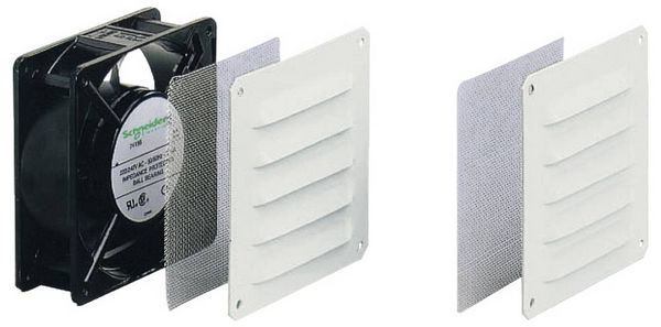 Produktbild: Schneider Electric NSYCVF54M230MM2 L&uuml;ftermodul 230V (B x H x T) 120 x 120 x 38mm 1St.