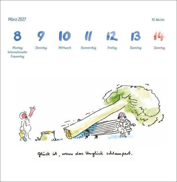Produktbild: Helme Heine: Philosophisches Premium-Postkartenkalender 2027