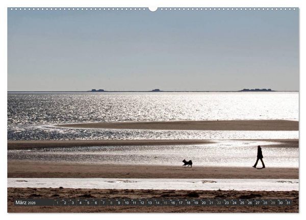 Produktbild: F&ouml;hr und Amrum - Spazierg&auml;nge am Meer (hochwertiger Premium Wandkalender 2026 DIN A2 quer), Kunstdruck in Hochglanz